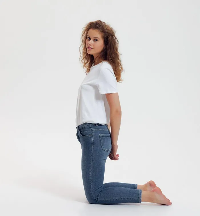 Women Emile HighWaist Jeans 8211 Medium Denim Promod Jeans