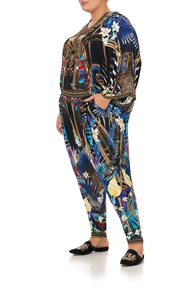 Women Extended Sizes Camilla Harem Pants With Front Pleats Rainbow Room