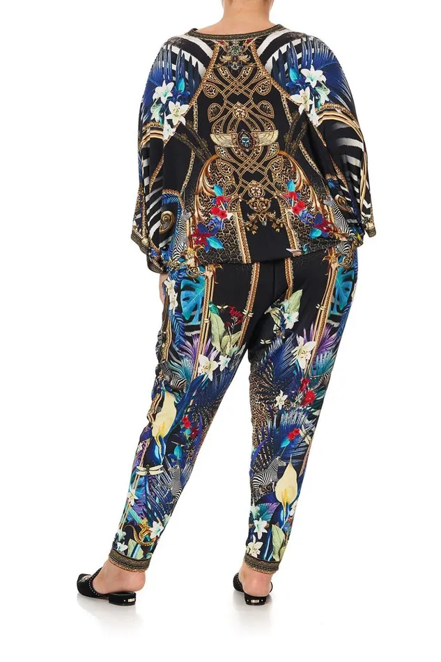 Women Extended Sizes Camilla Harem Pants With Front Pleats Rainbow Room