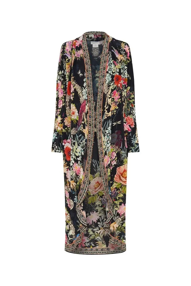Women Extended Sizes Camilla Long Casual Jacket With Pockets Hampton Hive