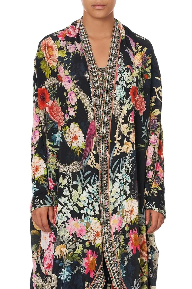 Women Extended Sizes Camilla Long Casual Jacket With Pockets Hampton Hive