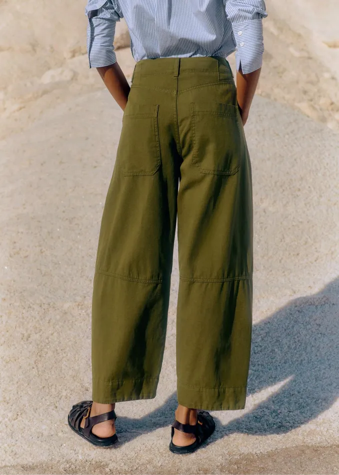 Women Extreme Tapered Utility Pant Bright Olive MEEM
