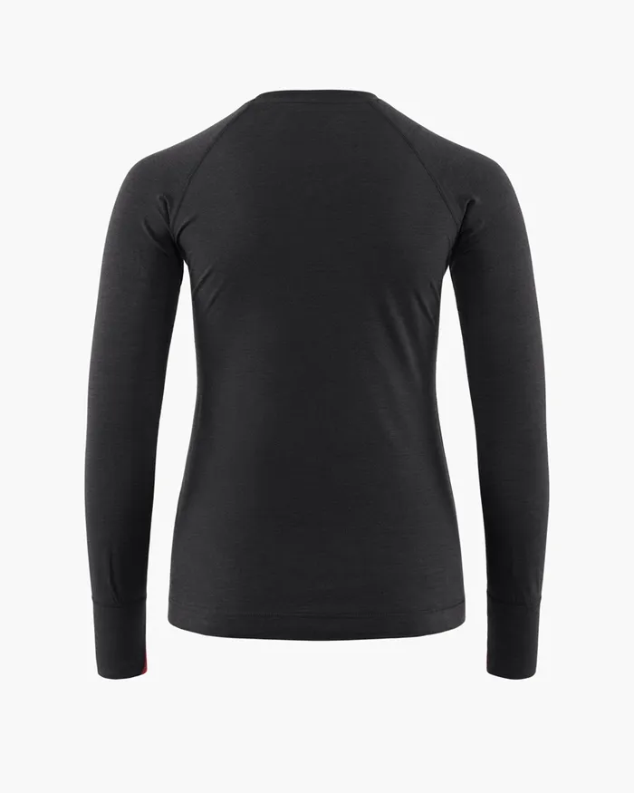 Women Fafne Baselayer Crewneck Raven Klttermusen Base Layers