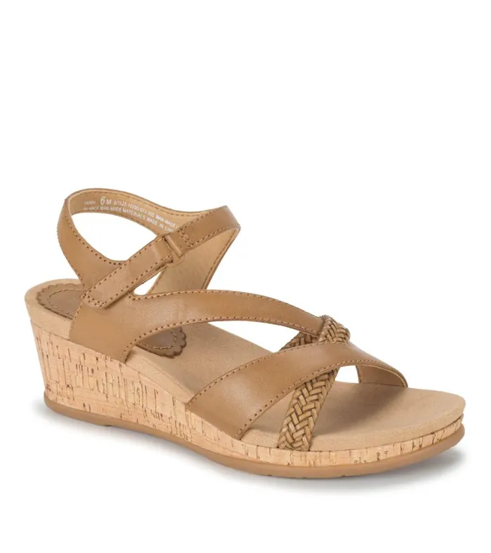 Women Farah Wedge Sandal Caramel Baretraps Wedge Sandals
