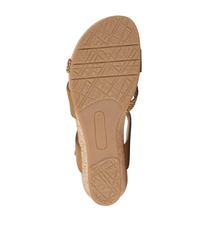 Women Farah Wedge Sandal Caramel Baretraps Wedge Sandals