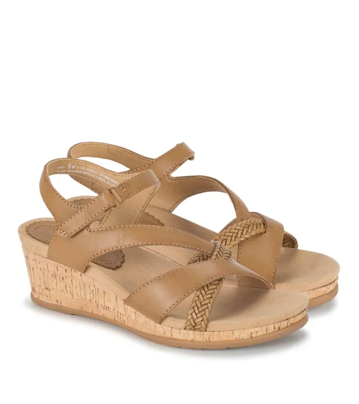 Women Farah Wedge Sandal Caramel Baretraps Wedge Sandals