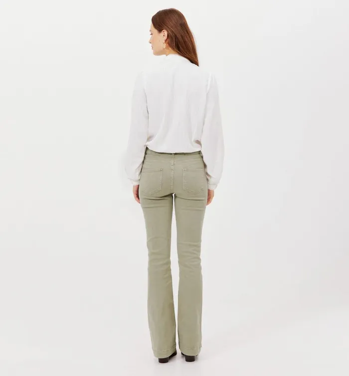 Women Flared Trousers 8211 Khaki Promod Jeans Women Flared Trousers 8211 Khaki Promod Jeans