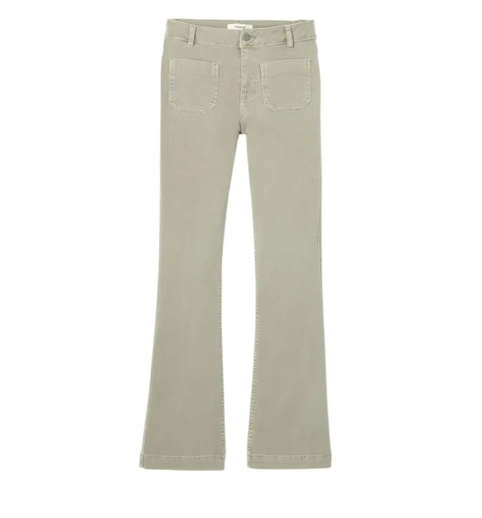 Women Flared Trousers 8211 Khaki Promod Jeans Women Flared Trousers 8211 Khaki Promod Jeans