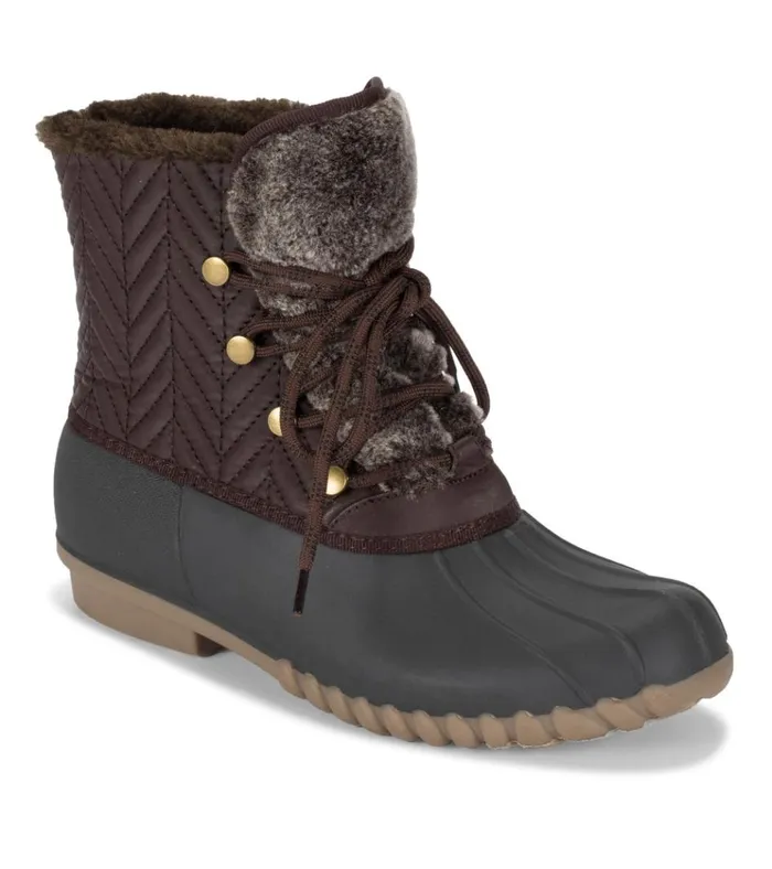 Women Flash Duck Boot Dark Brown Baretraps Cold Weather Boots