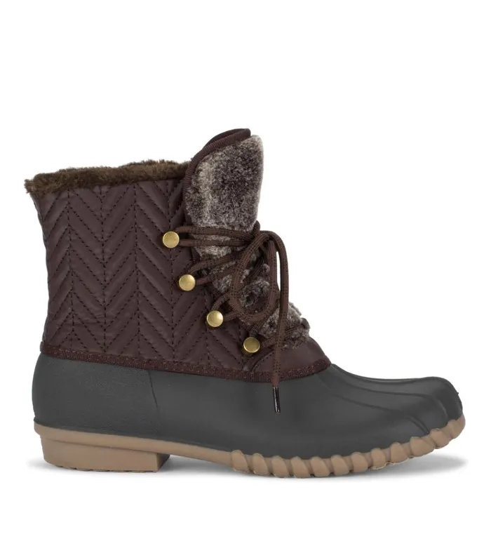 Women Flash Duck Boot Dark Brown Baretraps Cold Weather Boots