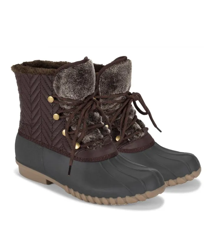 Women Flash Duck Boot Dark Brown Baretraps Cold Weather Boots