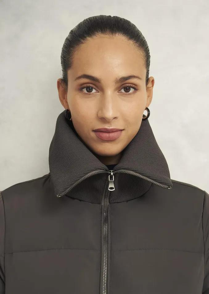 Women Flora Puffer Mocha Hobbs Coats and Jackets