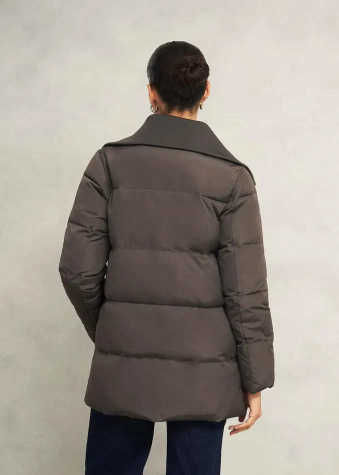 Women Flora Puffer Mocha Hobbs Coats and Jackets