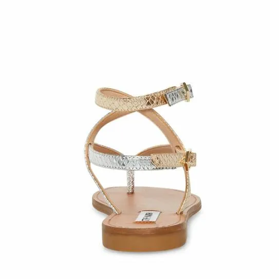 Women FRANNIE GOLD SNAKE Gold Snake Steve Madden Sandals Women FRANNIE GOLD SNAKE Gold Snake Steve Madden Sandals