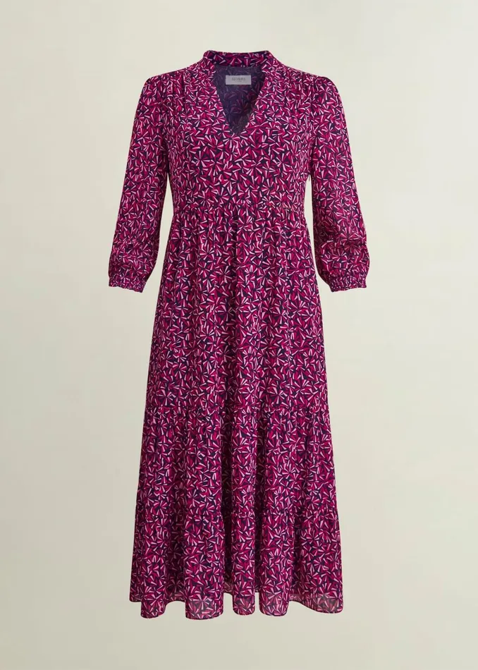Women Freda Dress Navy Multi Hobbs Dresses and Jumpsuits