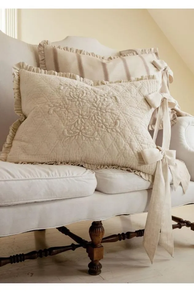 Women French Market Bed Sham Natural Soft Surroundings Bedding
