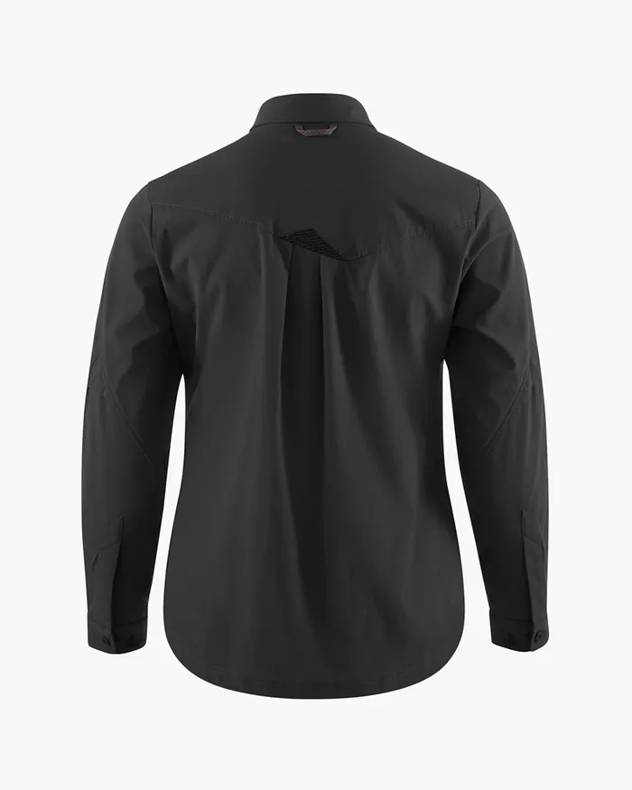 Women Garm Levitend Long Sleeve Shirt Raven Klttermusen Shirts