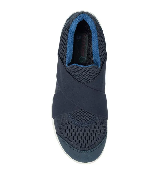 Women Gerri Casual Slip On Sneaker Navy Blue Baretraps Sneakers