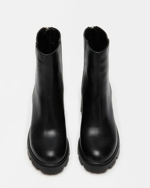 Women GOUCHO BLACK LEATHER Black Leather Steve Madden Boots and Booties Women GOUCHO BLACK LEATHER Black Leather Steve Madden Boots and Booties