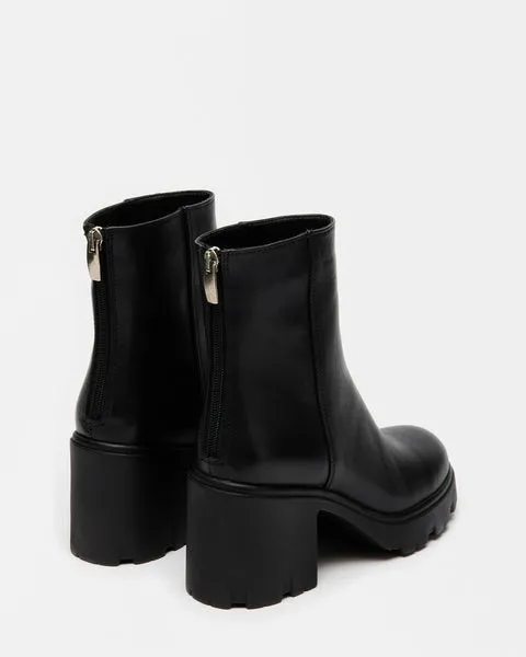 Women GOUCHO BLACK LEATHER Black Leather Steve Madden Boots and Booties Women GOUCHO BLACK LEATHER Black Leather Steve Madden Boots and Booties