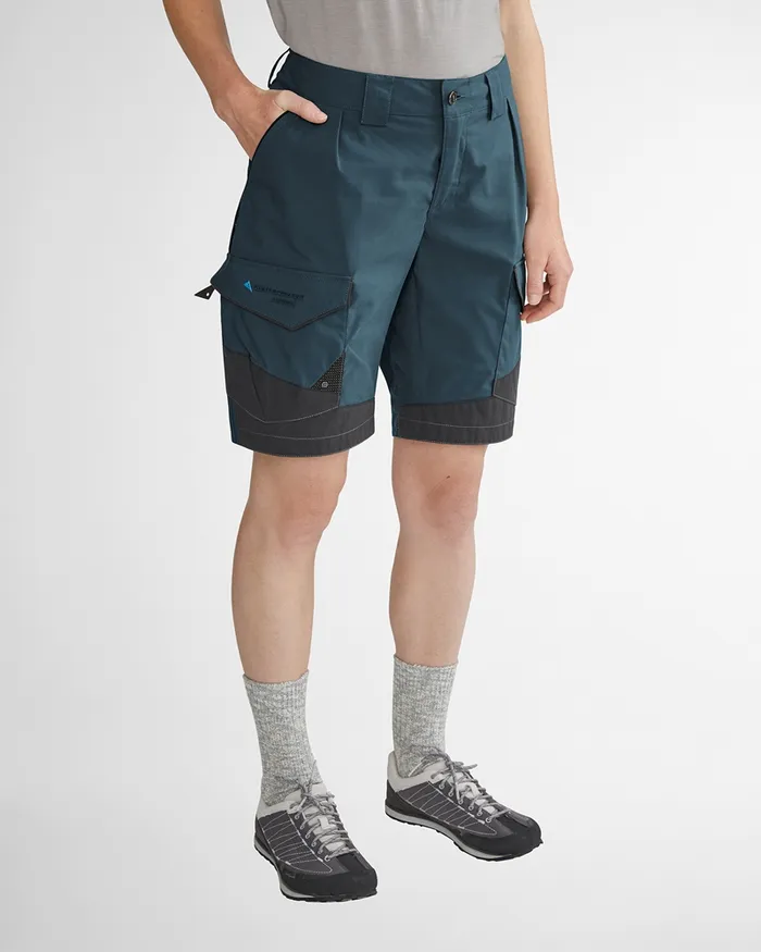 Women Grimner Organic Cotton Shorts Midnight Blueraven Klttermusen Shorts