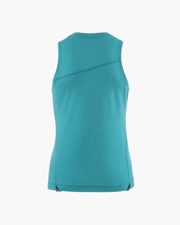 Women Groa Technical Tank Top Teal Blue Klttermusen TShirts