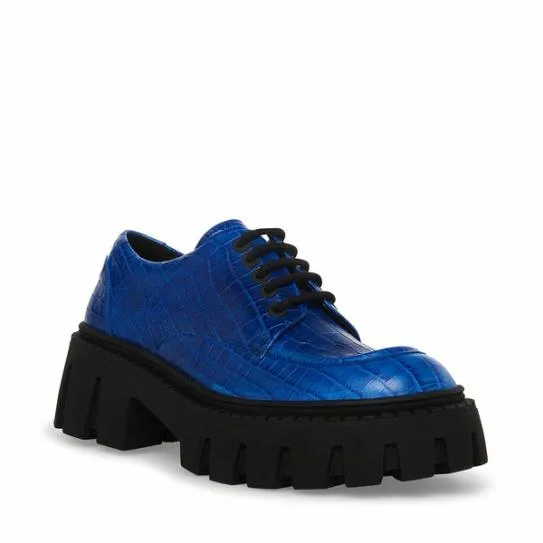 Women HADLEY BLUE CROCODILE Blue Crocodile Steve Madden Loafers and Flats Women HADLEY BLUE CROCODILE Blue Crocodile Steve Madden Loafers and Flats