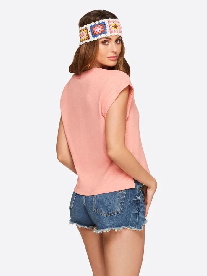 Women Hester Crop Tee In Shell Pink Jessica Simpson Tops and Tees