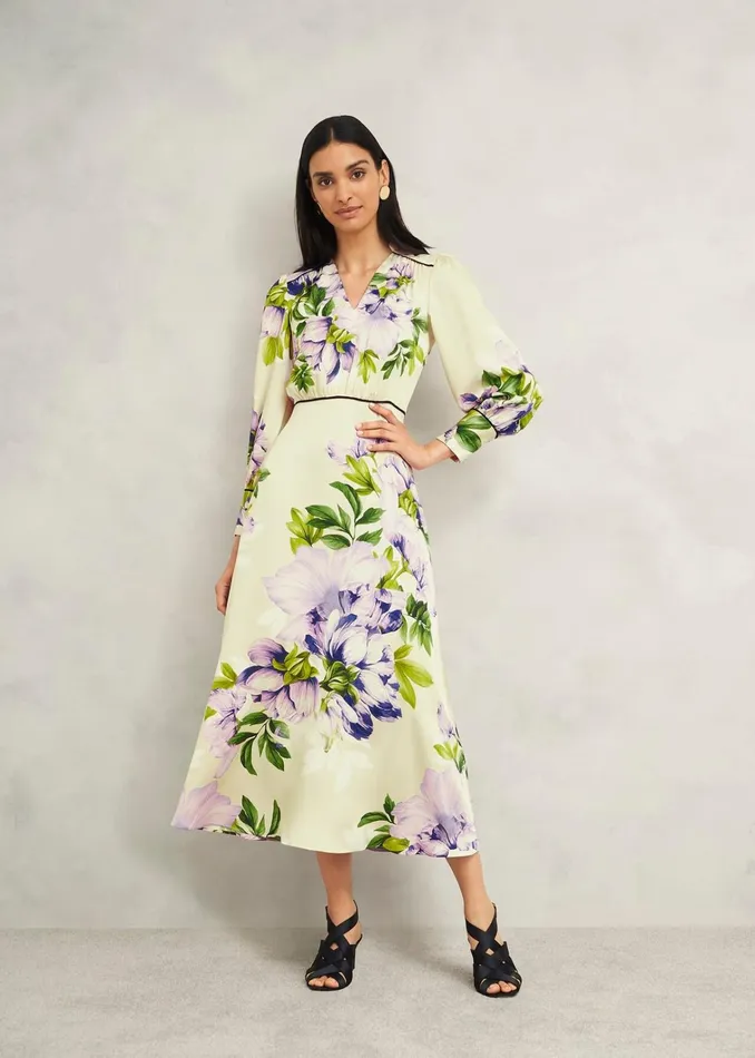 Women Hidcote Dress Cream Multi Hobbs Dresses and Jumpsuits