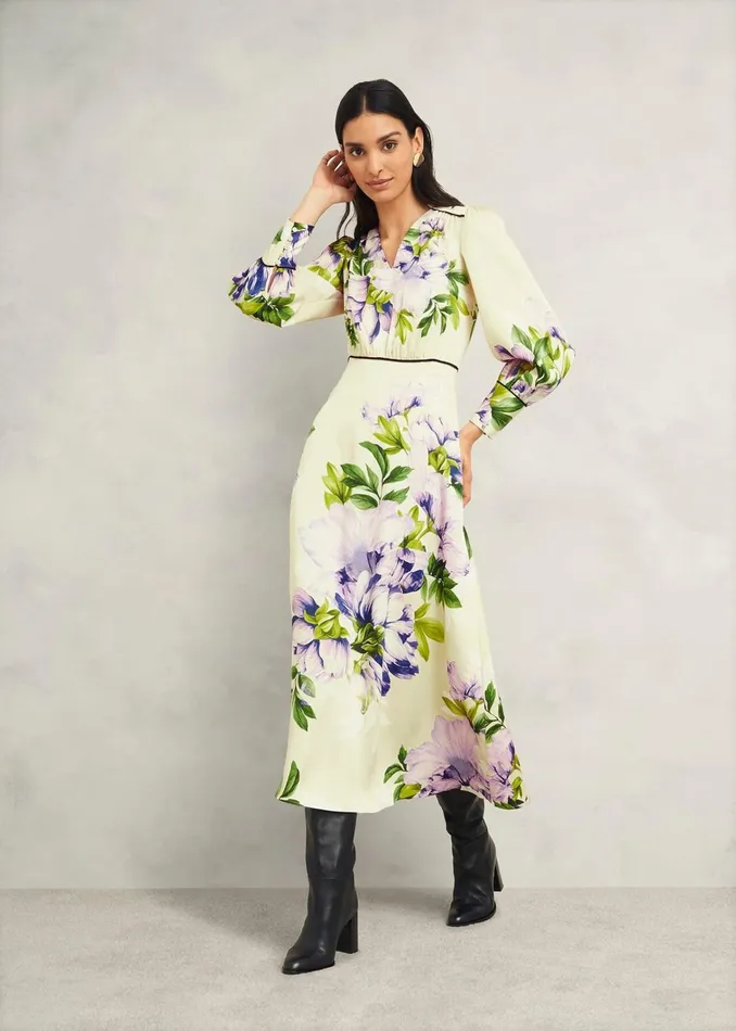 Women Hidcote Dress Cream Multi Hobbs Dresses and Jumpsuits