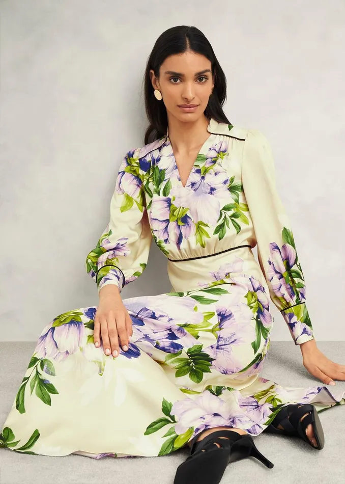 Women Hidcote Dress Cream Multi Hobbs Dresses and Jumpsuits