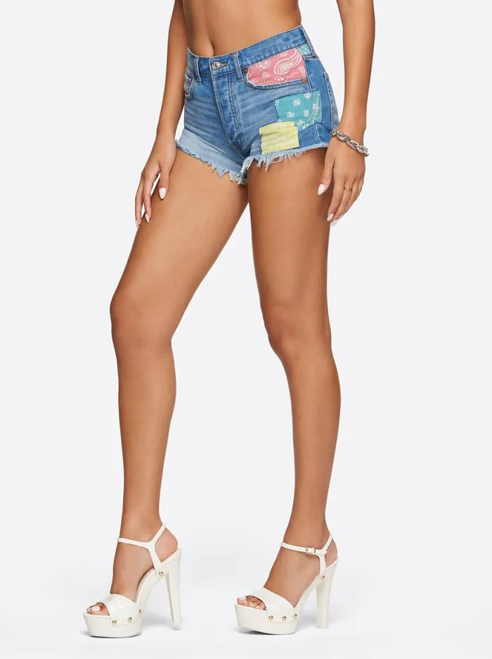 Women Hug Me High Rise Short In Lovey Dovey Jessica Simpson Bottoms