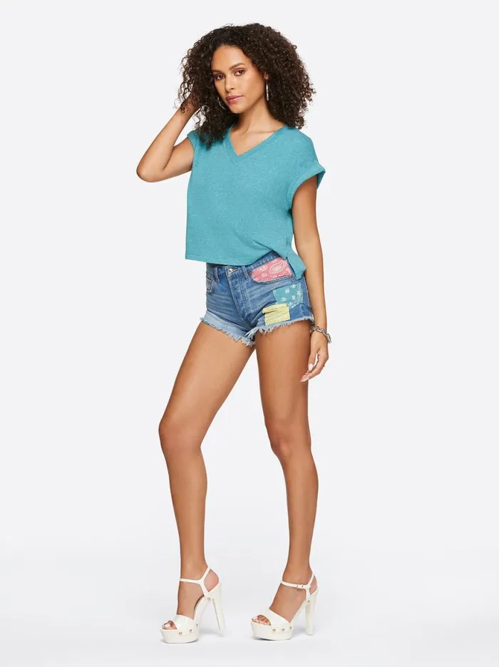 Women Hug Me High Rise Short In Lovey Dovey Jessica Simpson Bottoms