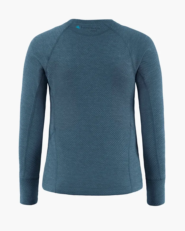 Women Huge Norna Mid Layer Monkshood Blue Klttermusen Fleeces and Sweaters