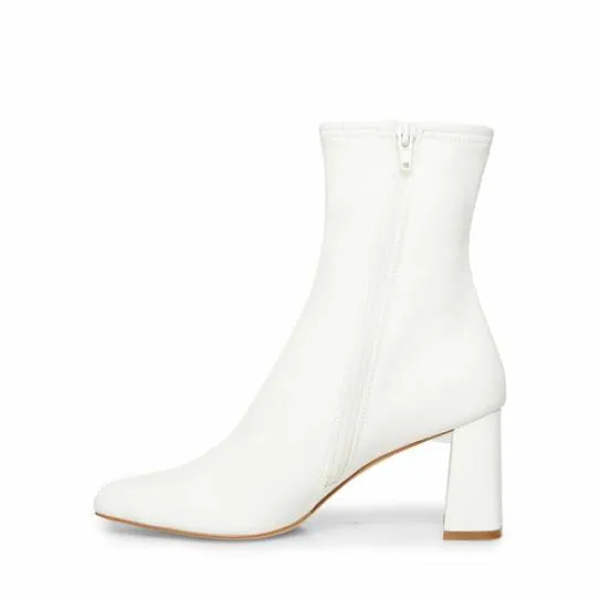 Women HUSH WHITE White Steve Madden Boots and Booties Women HUSH WHITE White Steve Madden Boots and Booties