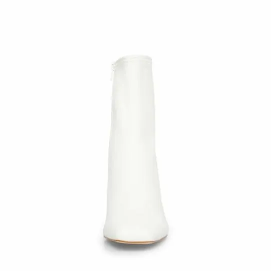 Women HUSH WHITE White Steve Madden Boots and Booties Women HUSH WHITE White Steve Madden Boots and Booties