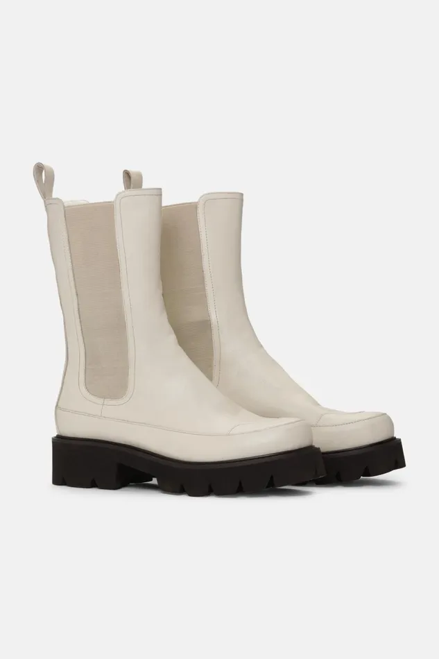 Women Ilse Jacobsen Boots Calf Length Boots 8211 Bleached Sand