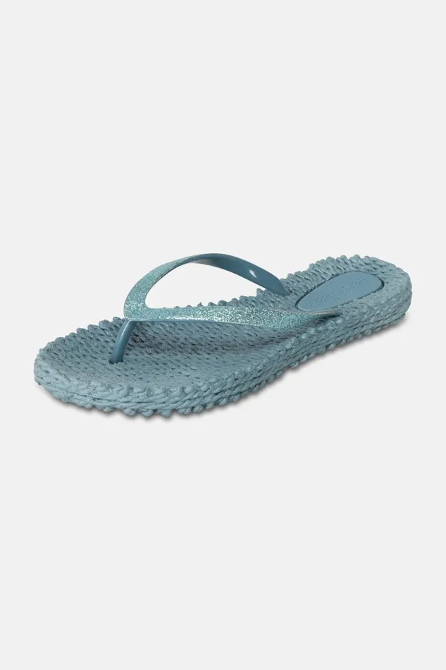 Women Ilse Jacobsen Flip Flops Flip Flop With Glitter 8211 Lichen Blue