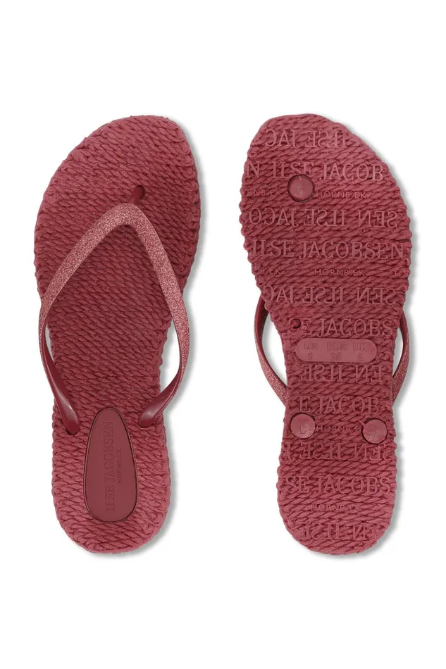 Women Ilse Jacobsen Flip Flops Flip Flop With Glitter 8211 Wine Women Ilse Jacobsen Flip Flops Flip Flop With Glitter 8211 Wine