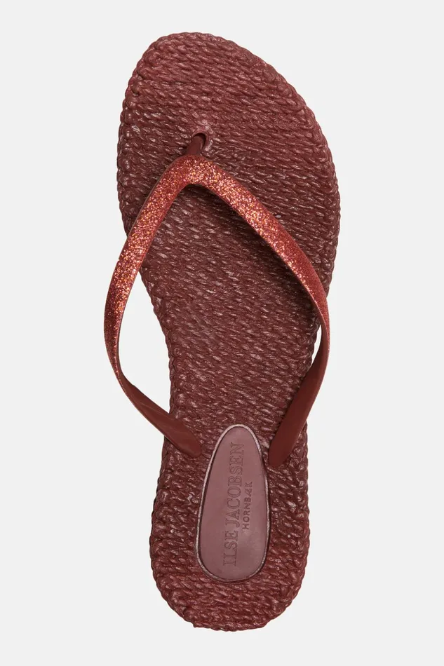 Women Ilse Jacobsen Flip Flops Flip Flop With Glitter 8211 Wine Women Ilse Jacobsen Flip Flops Flip Flop With Glitter 8211 Wine