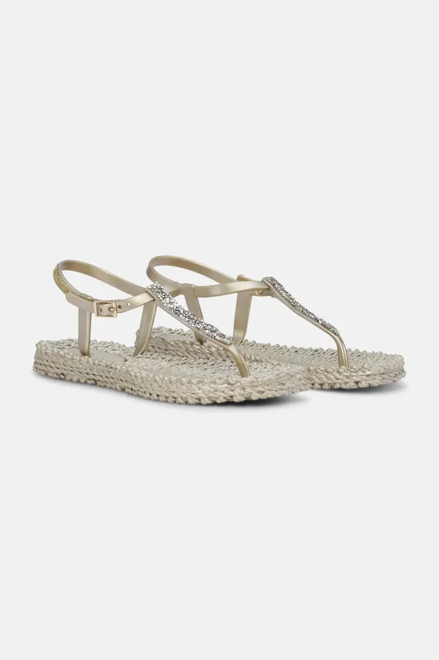 Women Ilse Jacobsen Flip Flops Flip Flops With Rhinstones 8211 Platin