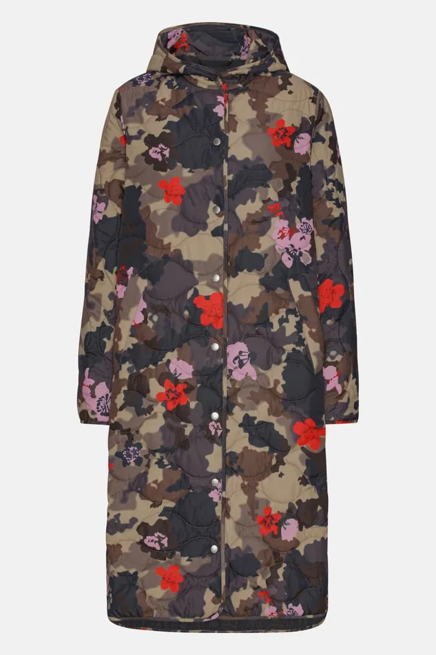 Women Ilse Jacobsen Jackets And Coats Quilt Coat 8211 Floral Camo Women Ilse Jacobsen Jackets And Coats Quilt Coat 8211 Floral Camo