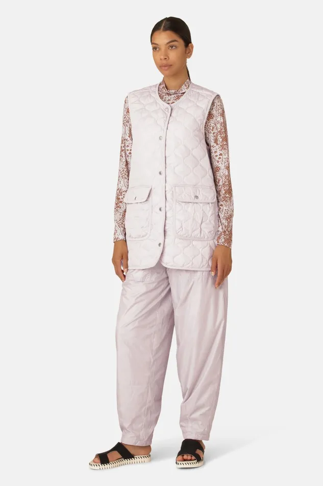 Women Ilse Jacobsen Jackets And Coats Quilt Long Vest 8211 Concrete