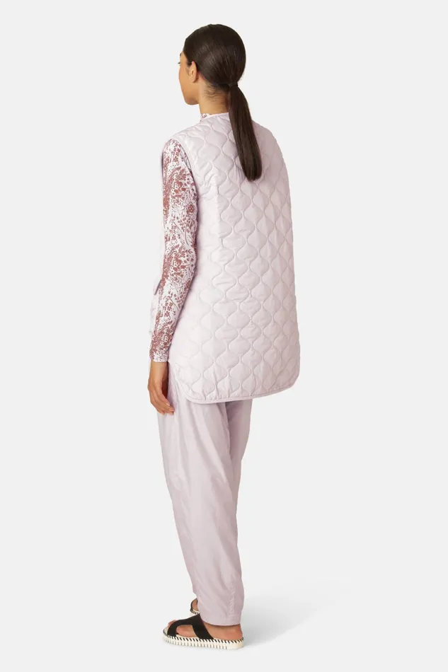 Women Ilse Jacobsen Jackets And Coats Quilt Long Vest 8211 Concrete