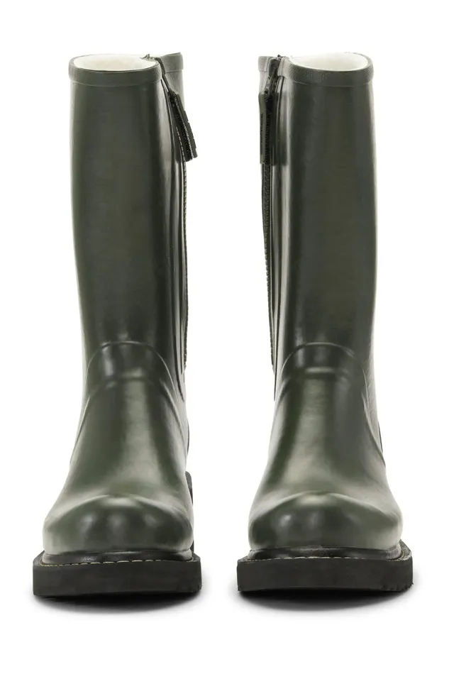 Women Ilse Jacobsen Rainboots Medium 34 Rubber Boots With Zip 8211 Army Women Ilse Jacobsen Rainboots Medium 34 Rubber Boots With Zip 8211 Army