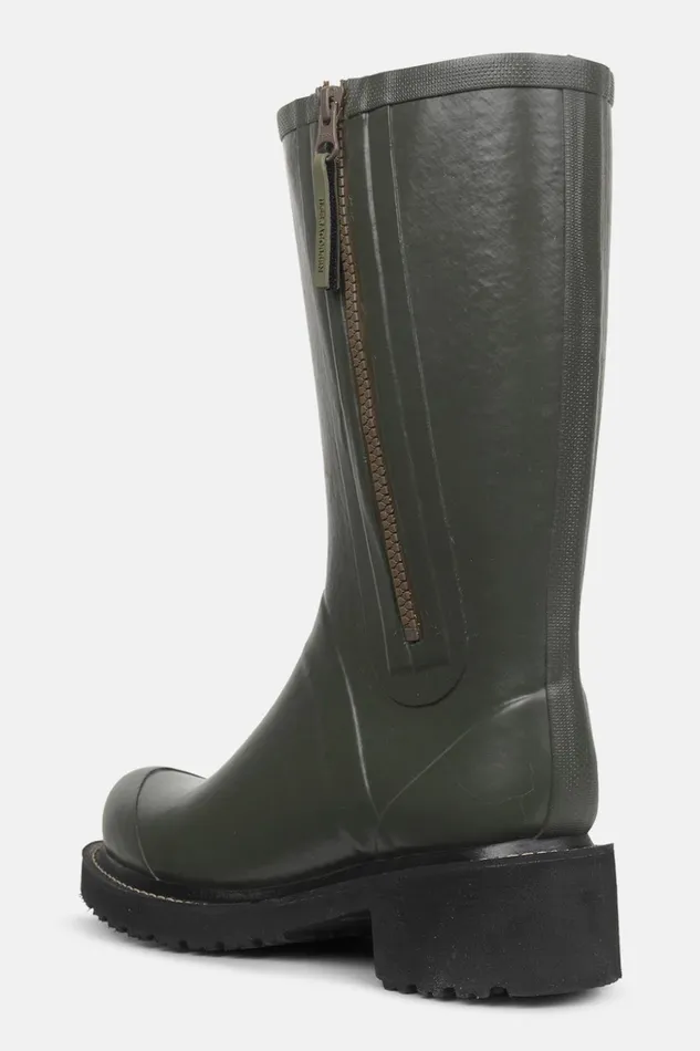 Women Ilse Jacobsen Rainboots Medium 34 Rubber Boots With Zip 8211 Army Women Ilse Jacobsen Rainboots Medium 34 Rubber Boots With Zip 8211 Army