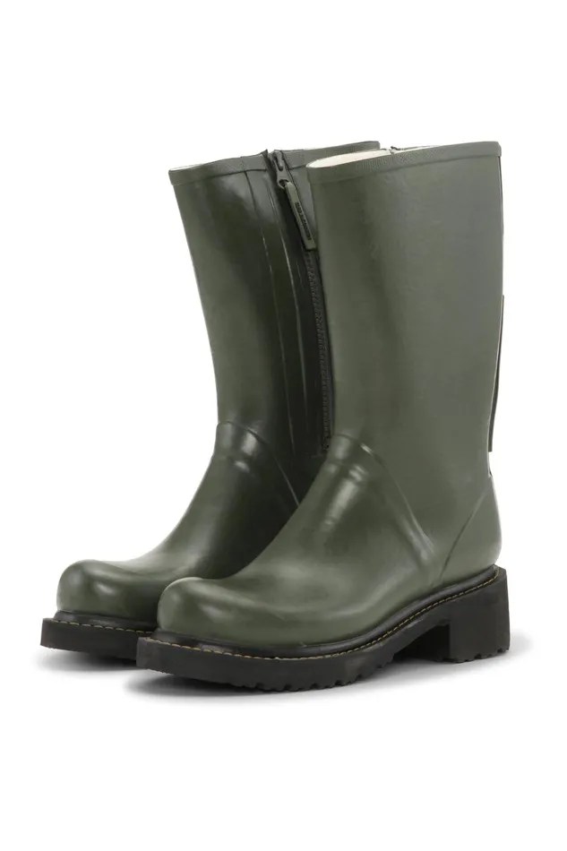 Women Ilse Jacobsen Rainboots Medium 34 Rubber Boots With Zip 8211 Army Women Ilse Jacobsen Rainboots Medium 34 Rubber Boots With Zip 8211 Army