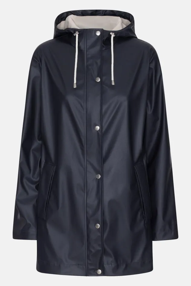 Women Ilse Jacobsen Raincoats Rain Jacket 8211 Dark Indigo Women Ilse Jacobsen Raincoats Rain Jacket 8211 Dark Indigo