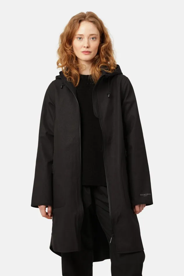 Women Ilse Jacobsen Raincoats Raincoat 8211 Black Women Ilse Jacobsen Raincoats Raincoat 8211 Black