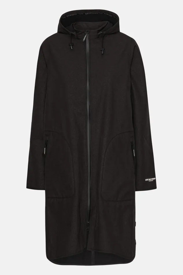 Women Ilse Jacobsen Raincoats Raincoat 8211 Black Women Ilse Jacobsen Raincoats Raincoat 8211 Black